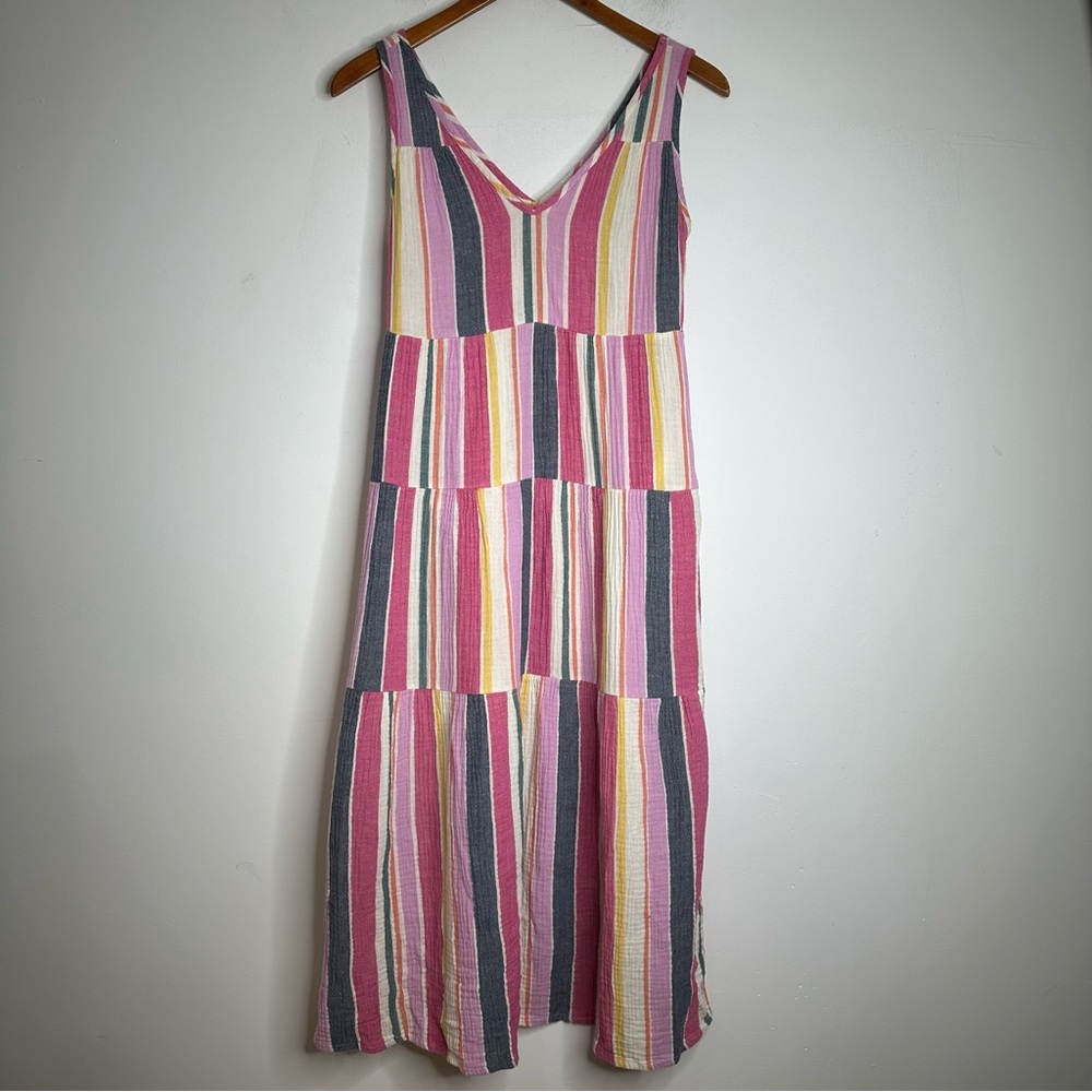Marine Layer Women’s Corinne Maxi Dress in Multi Stripe Size XS - Picture 4 of 11